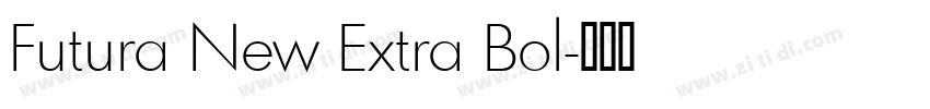 Futura New Extra Bol字体转换